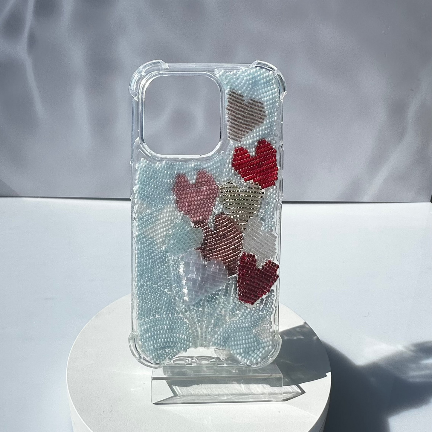 Funda para celular LOVE AT FIRST CASE GLOBOS