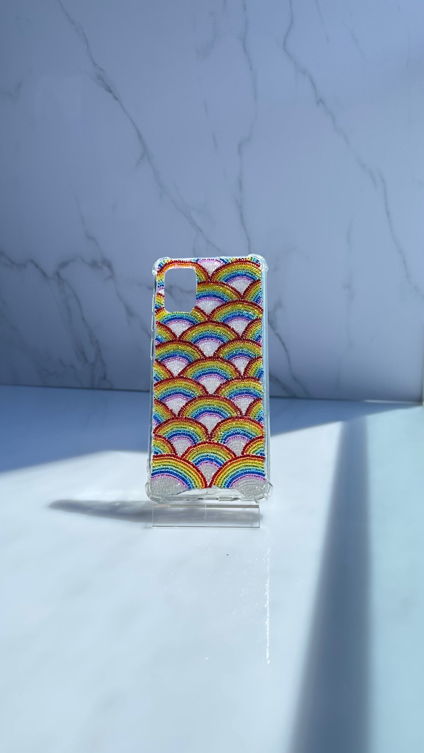 Funda para celular Versalles Arcoíris Brillante